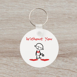 Ohne kaputte Valentinfarbe Schlüsselanhänger