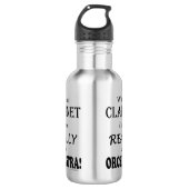 Ohne Klarinette - Orchester Edelstahlflasche (Vorderseite)