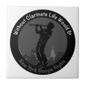 Ohne Klarinette würde das Leben B-Flat Fliese (Vorderseite)