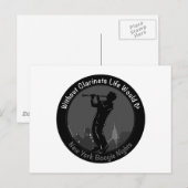 Ohne Klarinette würde das Leben B-Flat Postkarte (Vorne/Hinten)