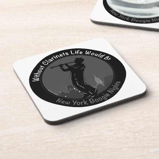 Ohne Klarinette würde das Leben B-Flat Untersetzer (Linke Seite)