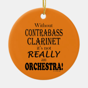 Ohne Kontrabass-Klarinette - Orchesteraufzeichnung Keramik Ornament