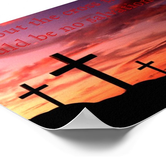 Ohne Kreuz Poster (Ecke)