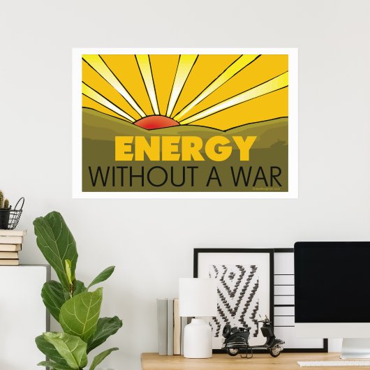 Ohne Krieg Solar Poster (Heimbüro)