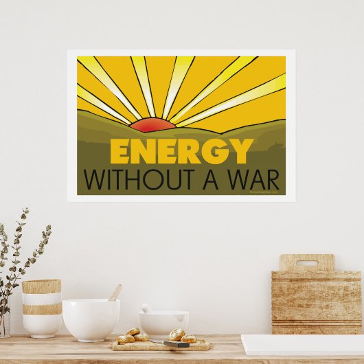 Ohne Krieg Solar Poster (Küche)