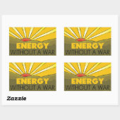 Ohne Krieg Solar Rechteckiger Aufkleber (Blatt)