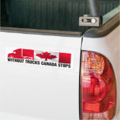 Ohne LKW Kanada Stoppt LKW & kanadische Flagge Autoaufkleber (Auf Lkw)