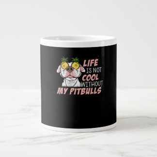 Ohne meine BITBULLS ist das Leben nicht cool Jumbo-Tasse