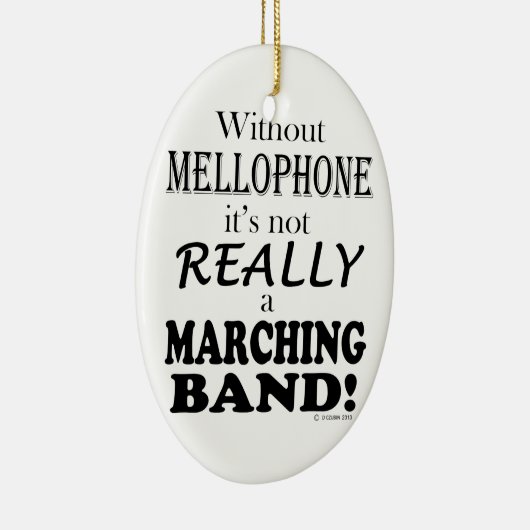 Ohne Mellophone - Marching Band Keramikornament (Rechts)