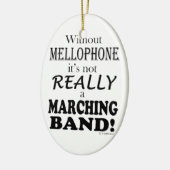 Ohne Mellophone - Marching Band Keramikornament (Links)