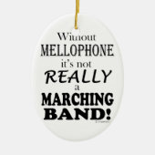 Ohne Mellophone - Marching Band Keramikornament (Vorne)