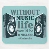 Ohne Musik… Mousepad (Vorne)