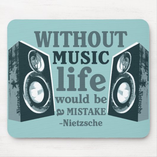 Ohne Musik… Mousepad (Vorne)