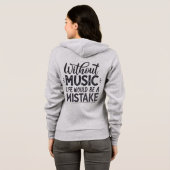 Ohne Musik wäre das Leben ein Fehler Hoodie (Schwarz voll)