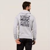 Ohne Musik wäre das Leben ein Fehler Hoodie (Schwarz voll)