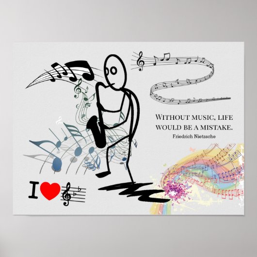 Ohne Musik wäre das Leben ein Fehler *** Poster (Vorne)