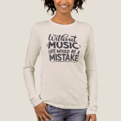 Ohne Musik wäre das Leben ein Fehler Tri-Blend Shirt (Vorderseite)