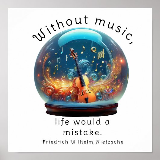 Ohne Musik wäre das Leben ein Irrtum, Poster (Vorne)