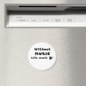 Ohne Musik wäre das Leben flach Magnet (In Situ (Geschirrspüler))