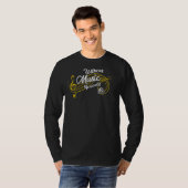 Ohne Musik wäre das Leben flach T-Shirt (Vorne ganz)