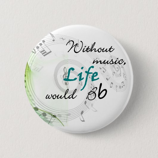 Ohne Musik wurde das Leben Bb… Button (Vorderseite)