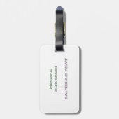 ohne Musik wurde das Leben Bb Gepäckanhänger (Rückseite vertikal)