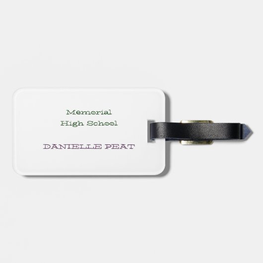 ohne Musik wurde das Leben Bb Gepäckanhänger (Rückseite horizontal)