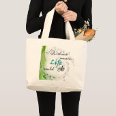 Ohne Musik wurde das Leben Bb… Jumbo Stoffbeutel (Vorderseite (Produkt))