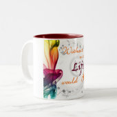 Ohne Musik wurde das Leben Bb Zweifarbige Tasse (Vorderseite Links)