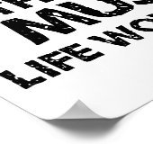 Ohne Musik würde das Leben flattern Poster (Ecke)