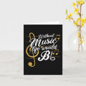 Ohne Musik würde das Leben in Flat II bleiben - Fu Karte (Gelbe Blume)