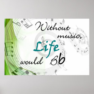 Ohne Musik würde das Leben Poster