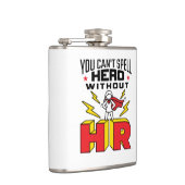 Ohne Personal kann man Helden nicht buchstabieren Flachmann (Rechts)