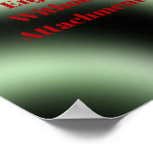 Ohne Pfändung genießen Poster (Ecke)