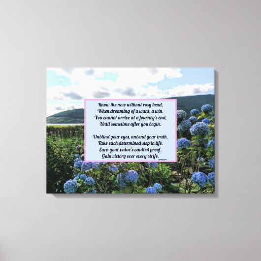 Ohne Rosy-Biss Leinwanddruck (Vorderseite)