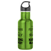 Ohne Schlagzeug - Marschband Edelstahlflasche (Vorderseite)