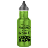 Ohne Schlagzeug - Marschband Edelstahlflasche (Links)