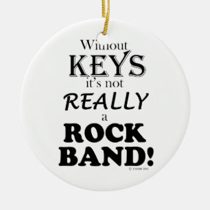 Ohne Schlüssel - Rock Band Keramikornament