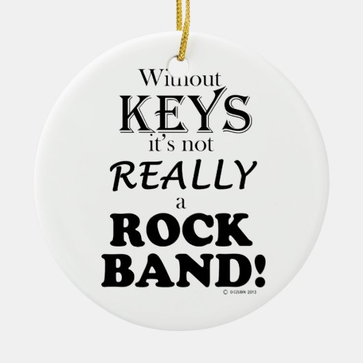 Ohne Schlüssel - Rock Band Keramikornament (Vorne)