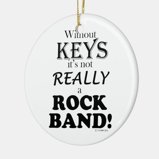 Ohne Schlüssel - Rock Band Keramikornament (Links)