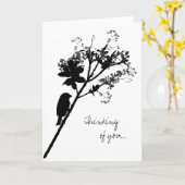 Ohne Sie - thinking of you Karte (Gelbe Blume)