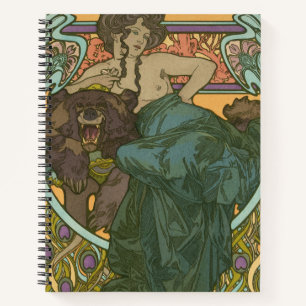 Ohne Titel von Alphonse Mucha (1902) Notizblock