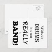 ohne Trommeln - Band Postkarte (Vorne/Hinten)