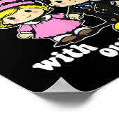 Ohne U + I kannst du Autismus nicht buchstabieren Poster (Ecke)