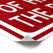 Ohne Übertretung sind wir müde, die Leichen zu ver Poster (Ecke)