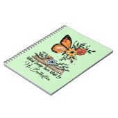 Ohne Veränderung gäbe es keine Schmetterlinge Notizblock (Linke Seite)