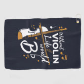 Ohne Violinleben wäre ein flatternder Niedlicher V Golfhandtuch (Horizontal)