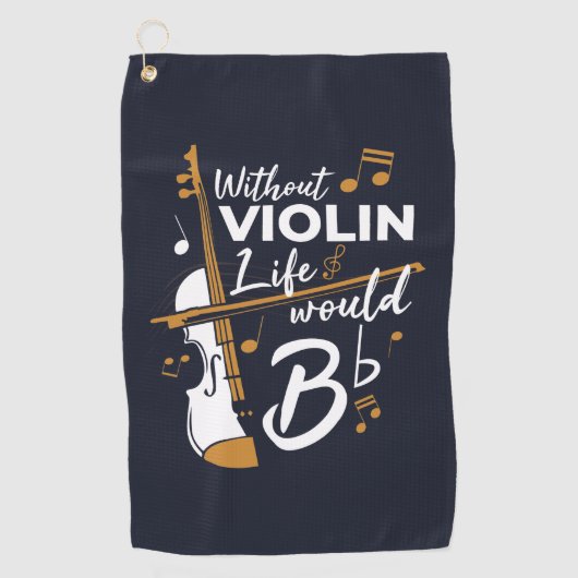 Ohne Violinleben wäre ein flatternder Niedlicher V Golfhandtuch (Vorderseite)