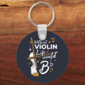 Ohne Violinleben wäre ein flatternder Niedlicher V Schlüsselanhänger (Vorderseite)