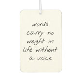 Ohne Voice Air Freshener Autolufterfrischer (Vorderseite)